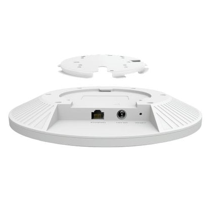 TP-LINK (EAP670 NEW) AX5400 Dual Band Ceiling Mount Wi-Fi 6 Access Point, PoE, Omada Mesh, 2.5G LAN, Bluetooth 5.2 Support