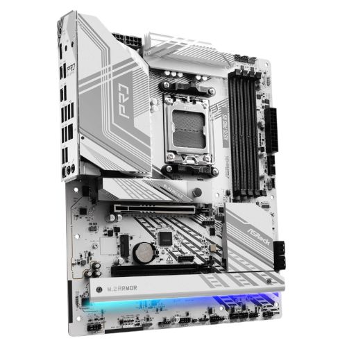 Asrock X870 PRO RS, AMD X870, AM5, ATX, 4 DDR5, HDMI, 2 USB4, 2.5G LAN, RGB, 3x M.2