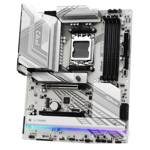 Asrock X870 PRO RS, AMD X870, AM5, ATX, 4 DDR5, HDMI, 2 USB4, 2.5G LAN, RGB, 3x M.2