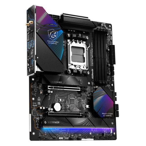 Asrock X870 RIPTIDE WIFI, AMD X870, AM5, ATX, 4 DDR5, HDMI, 2 USB4, Wi-Fi 7, 2.5G LAN, RGB, 3x M.2