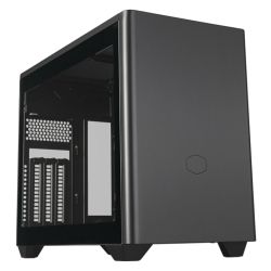 Cooler Master MasterBox NR200P V2 Case w/ Glass or Mesh Side, Mini ITX, Requires SFX/SFX-L PSU, 1x Fan, USB-C, 356mm GPU & 280mm Radiator Support, Black