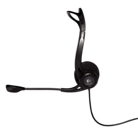 Logitech PC 960 Headset, Boom Microphone, Inline Controls, USB