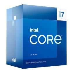 Intel Core i7-13700F CPU, 1700, 2.1 GHz (5.2 Turbo), 16-Core, 65W (219W Turbo), 10nm, 30MB Cache, Raptor Lake, No Graphics