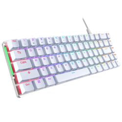 Asus ROG FALCHION ACE Compact 65% Mechanical RGB Gaming Keyboard, Wired (Dual USB-C), ROG NX Red Switches, Per-key RGB Lighting, Touch Panel, White Edition