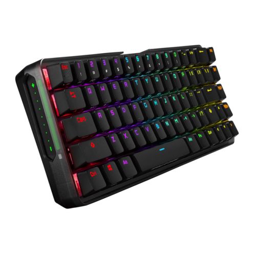 Asus ROG FALCHION NX RED Compact 65% Mechanical RGB Gaming Keyboard, Wireless/USB, ROG NX Red Switches, Per-key RGB Lighting, Touch Panel, 450-hour Battery Life