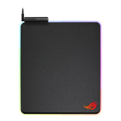 Asus ROG Balteus RGB Gaming Mouse Pad, Customisable Lighting, Non-slip, USB Passthrough, 370 x 320 x 7.9 mm