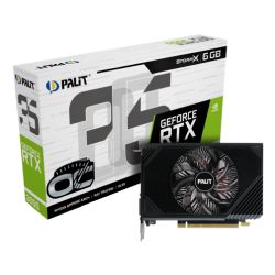 Palit RTX3050 StormX OC, PCIe4, 6GB DDR6, DVI, HDMI, DP, 1492MHz Clock, Overclocked, Compact Design