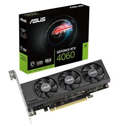 Asus RTX4060 LP BRK OC, PCIe4, 8GB DDR6, 2 HDMI, 2 DP, 2520MHz Clock, Overclocked, Low Profile (Bracket Included)