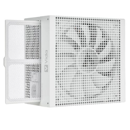 Vida 750W Heracles White ATX Gaming PSU, 80+ Bronze, 14cm Ultra-Quiet FDM Fan, Flat White Cables, Power Lead Not Included