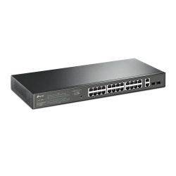 TP-LINK (TL-SG1428PE) 28-Port Gigabit PoE+ Easy Smart Switch, 24-Port PoE+, 2 SFP Ports, Rackmountable 