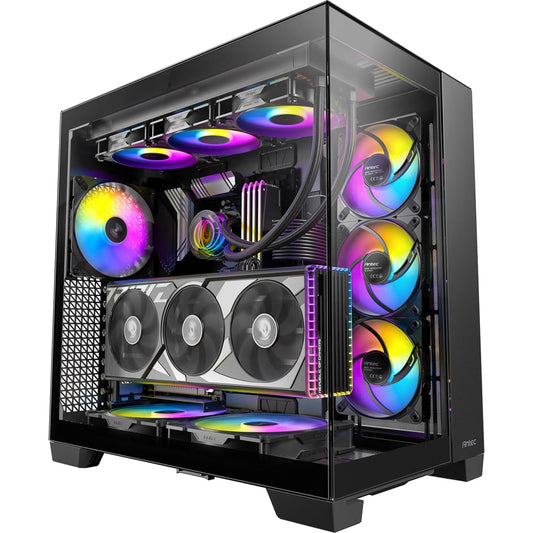 Antec Constellation C8 ARGB Full Tower Case - Premium Design, Dual Chamber Cooling, Tempered Glass Panels, and Advanced Connectivity